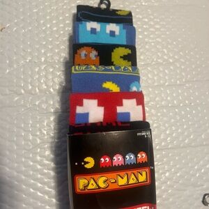 Pac-Man atari retro gaming socks 6 Pair CREW SOCKS Men Size 8-12  NEW hyp